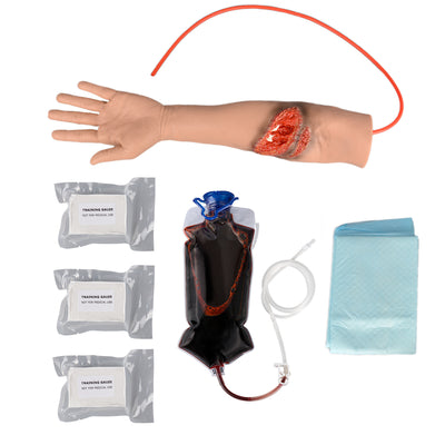 Complete Laceration Wound Packing Arm Trainer Kit