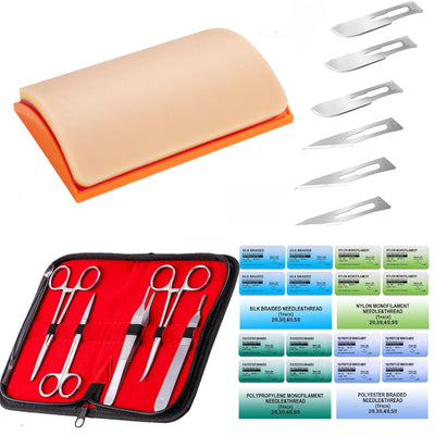 Suturing Kit (29 Pieces) for Surgical & Nursing Suture Practice