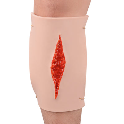 Wearable Foot Laceration Training Model Worn On Foot