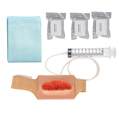 Wearable Thigh laceration Wound Pack Trainer for TCCC or EMT Course - [shop_medarchitect]