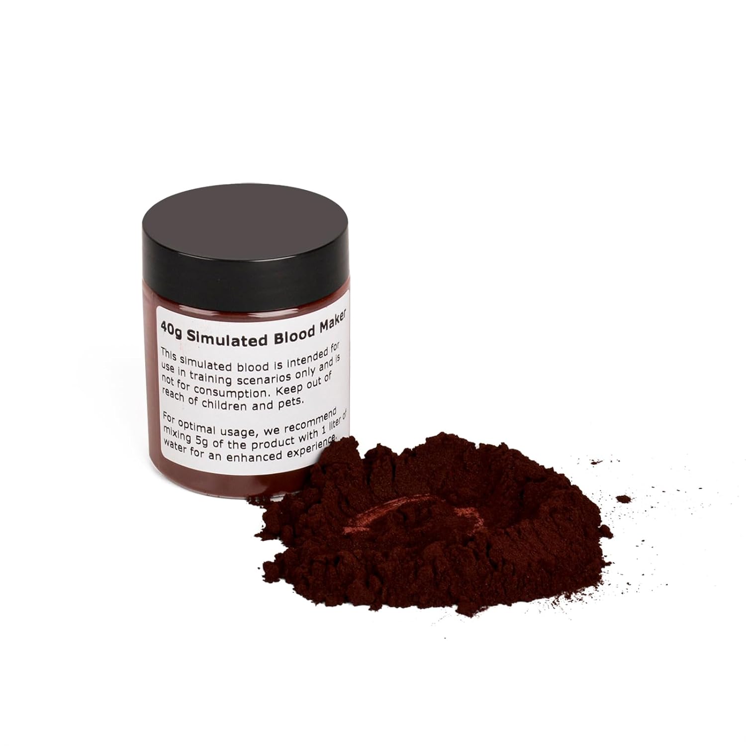 1-Pack 40g Simulated Blood Powder for Wound & Special Effects Makeup