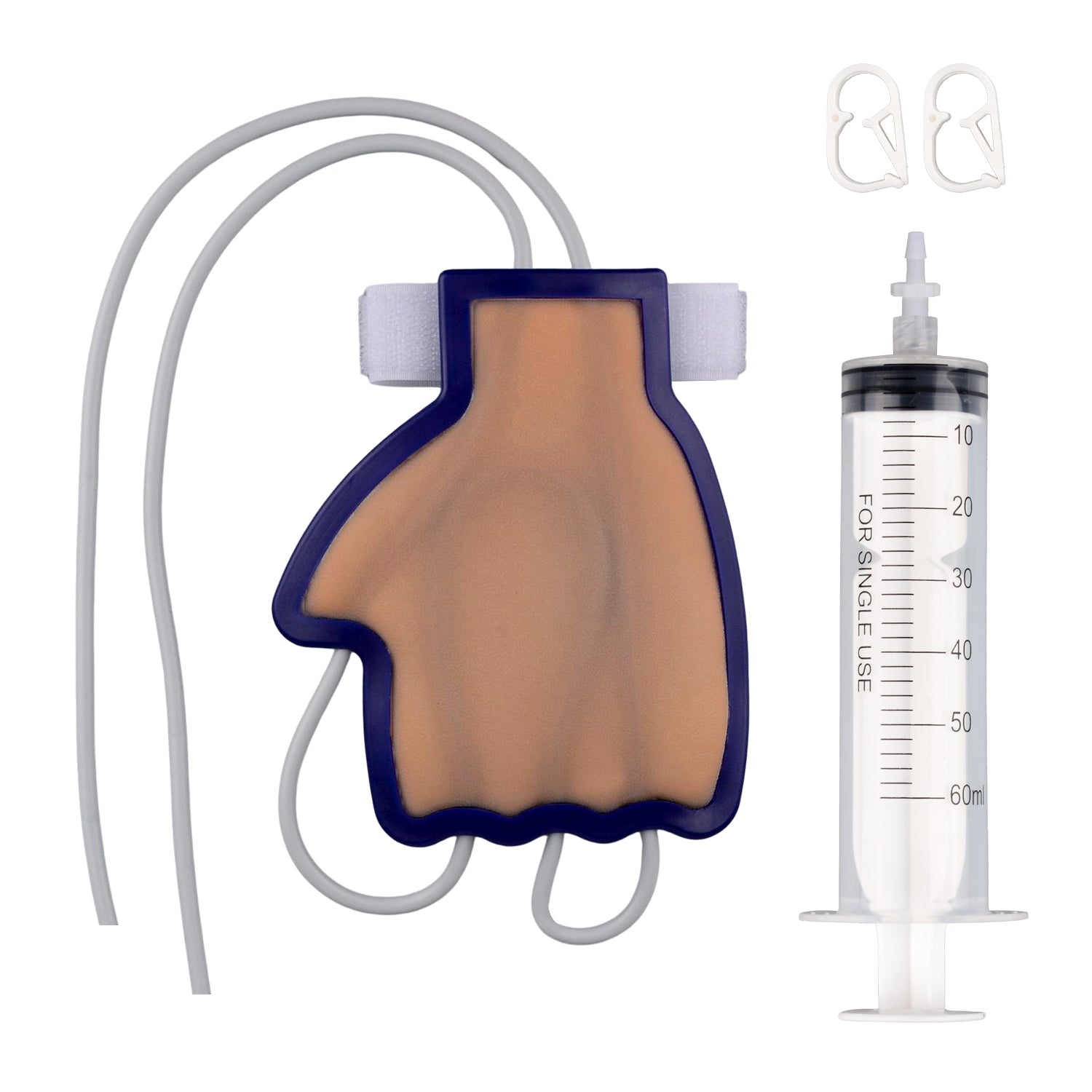 Dorsal Hand IV Injection Training Pad Dark Skin
