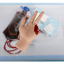 Carica l&#39;immagine nel visualizzatore di Gallery, Silicone Hand Amputated Wound Simulator Wound Pack Trainer