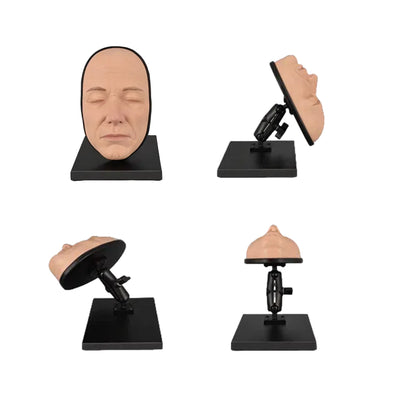 360-Degree Rotatable Facial Mannequin Head – Side View