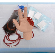 Carica l&#39;immagine nel visualizzatore di Gallery, Silicone Hand Amputated Wound Simulator Wound Pack Trainer