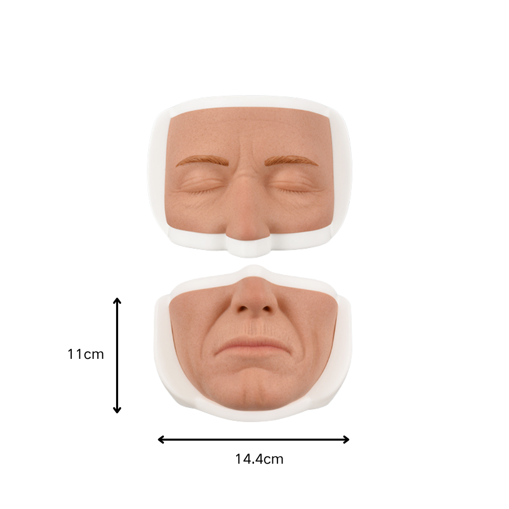 Silicone Dermal Filler Practice Training Models in Natural Skin Tone (Upper & Lower Face) - [shop_medarchitect]