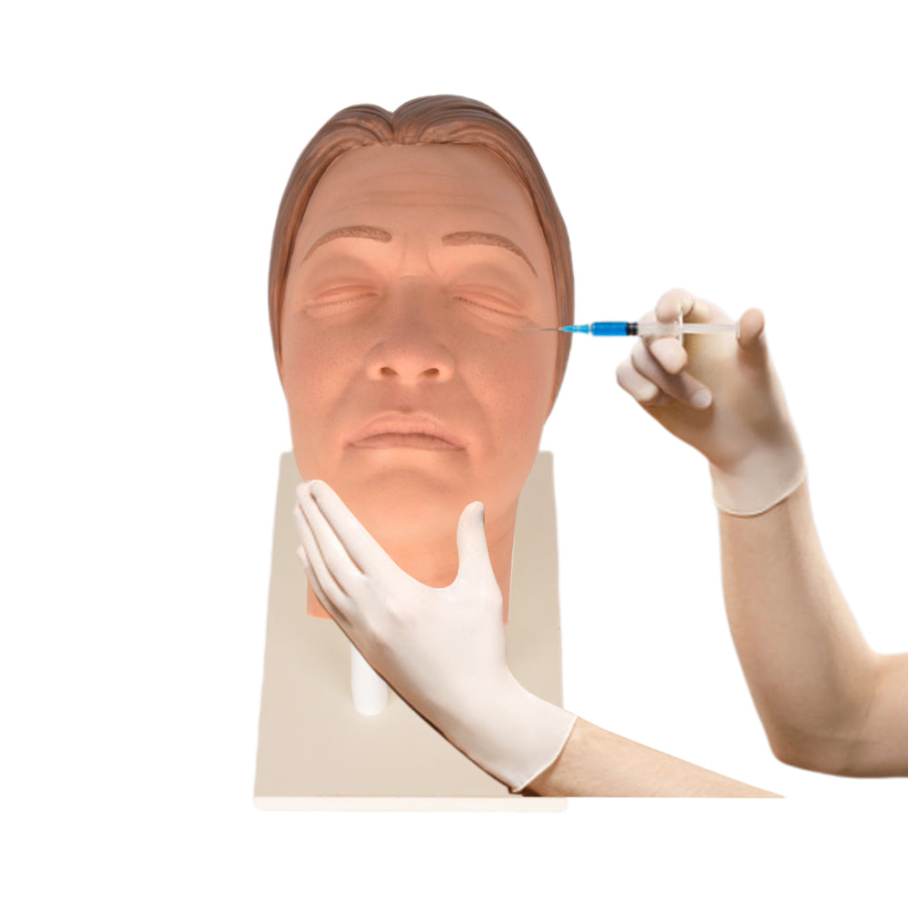 Human Figure With Injection Female Facial Injection Training Model – Cosmetic Practice & Teaching ...
