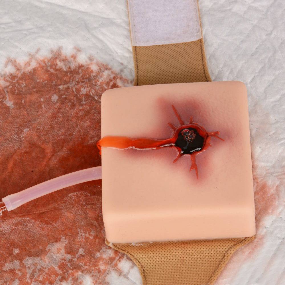 Wearable Gunshot Trauma Wound Model Kit for TCCC, EMS & First Aid Training Support - [shop_medarchitect]