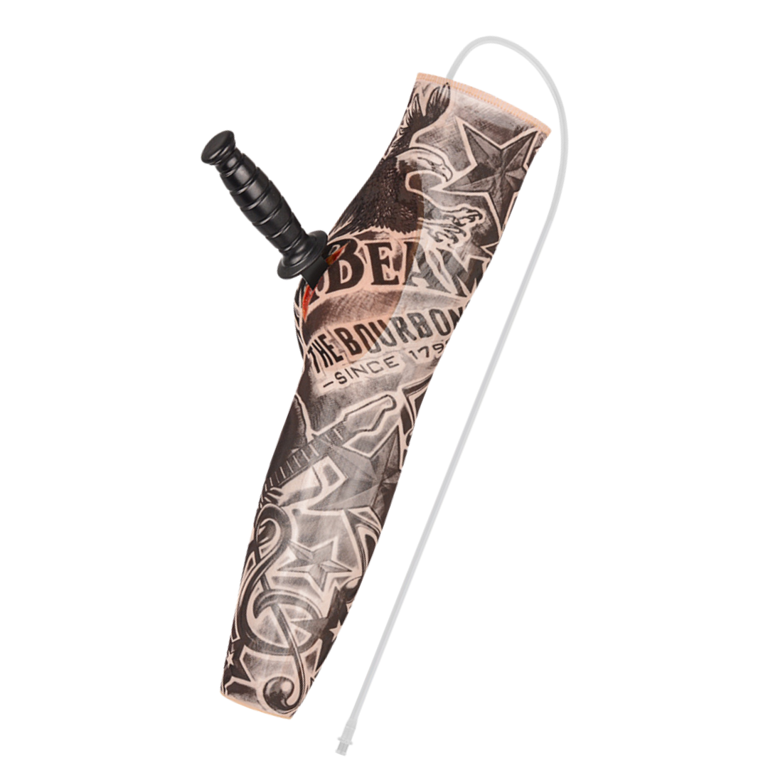 Tattooed Hand Stab Injury Simulator