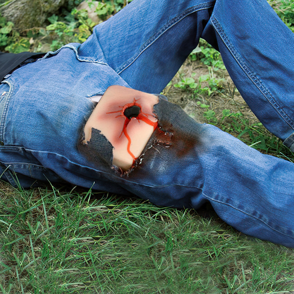 Wearable Gunshot Trauma Wound Model Kit for TCCC, EMS & First Aid Training Support - [shop_medarchitect]