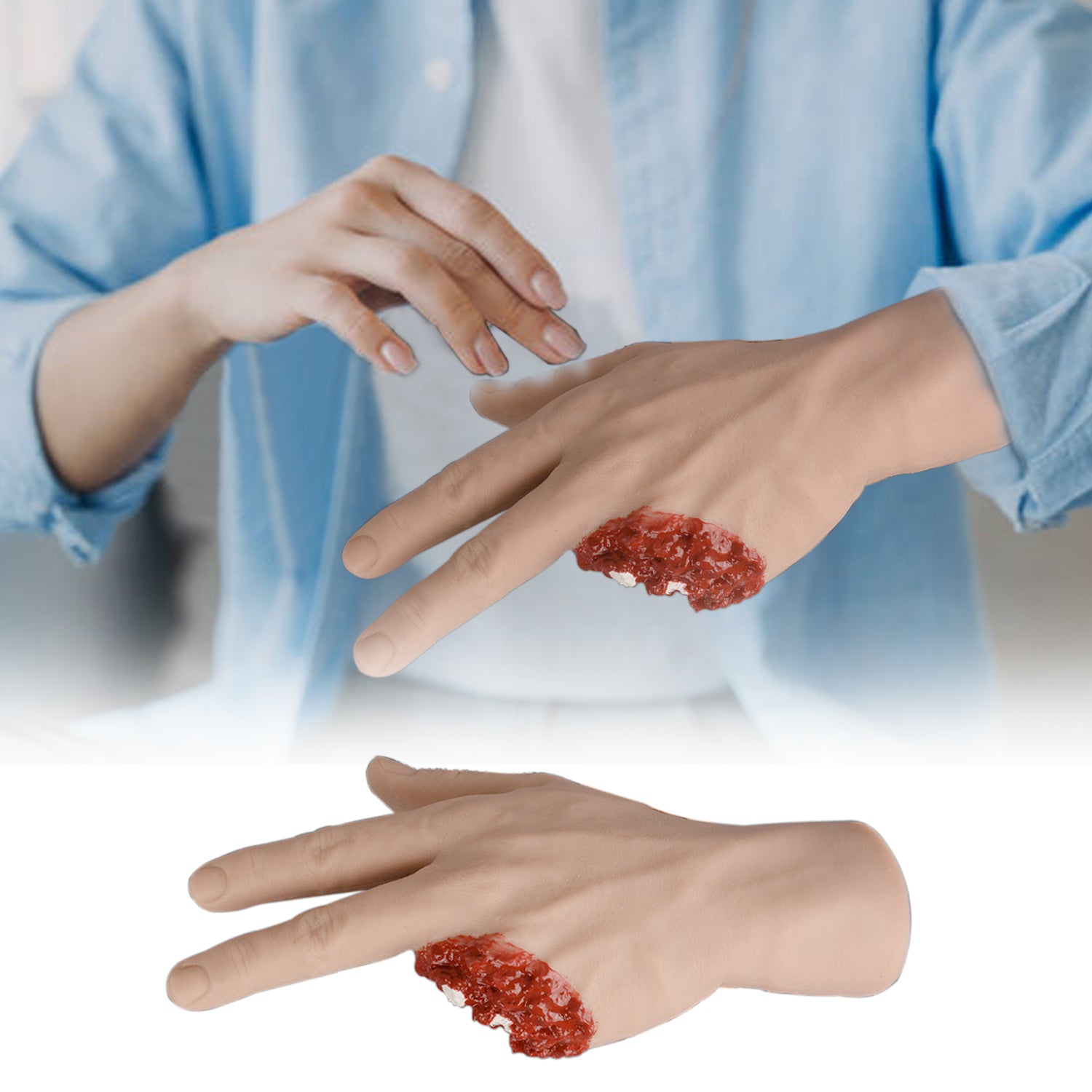 Basic Amputation Finger Trauma Wound Care Palm Model - [shop_medarchitect]