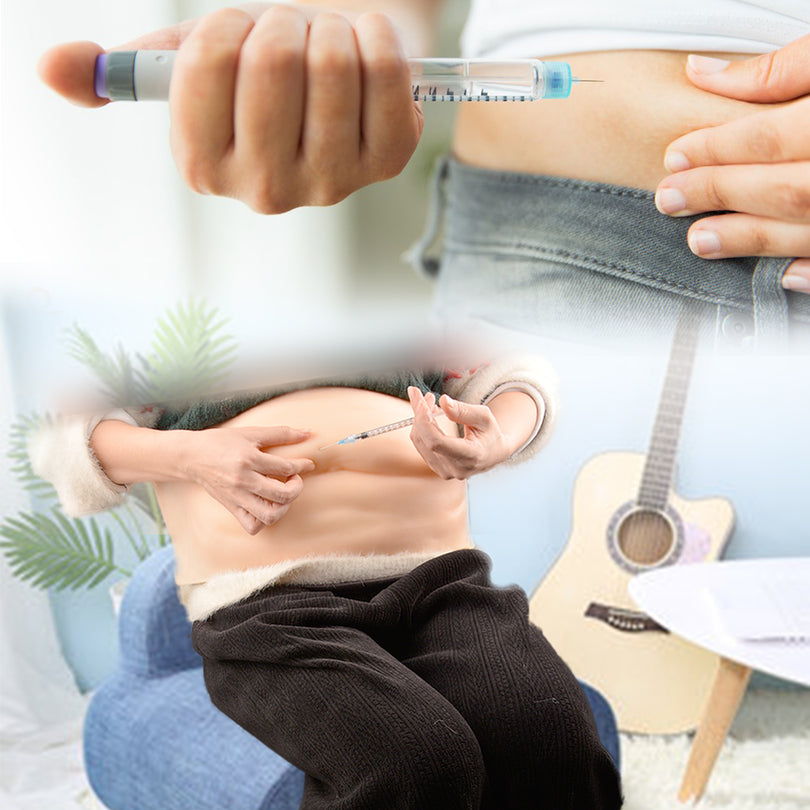 Folded Skin SubQ Injection Abdomen Model for Nursing Students ...