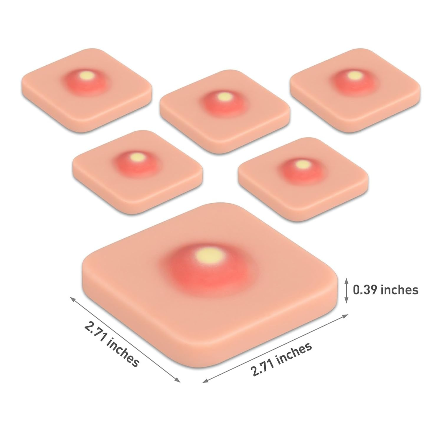 Abscess I&D Practice Pad Size Reference