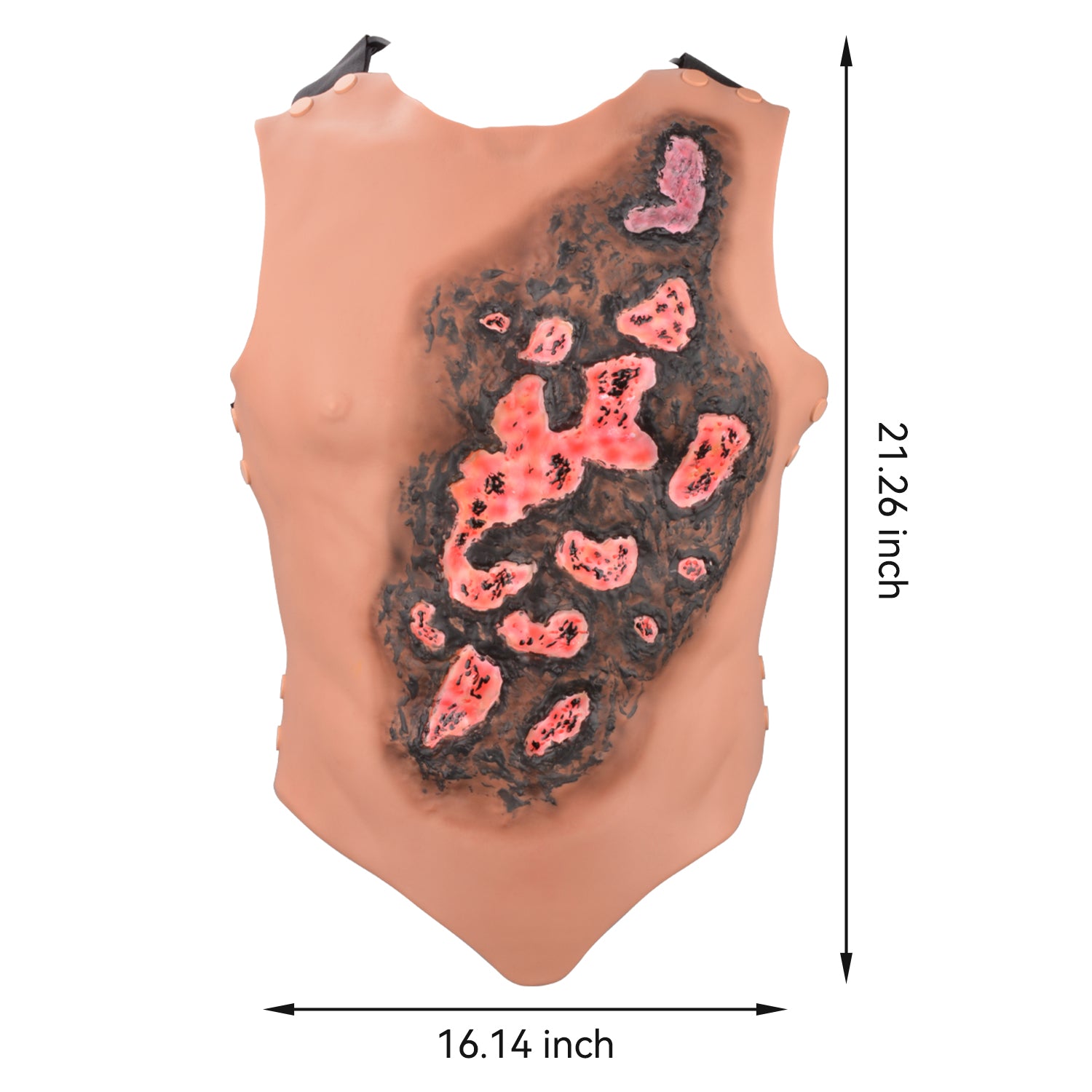 Chest & Abdomen Burn Trauma Trainer Size Reference