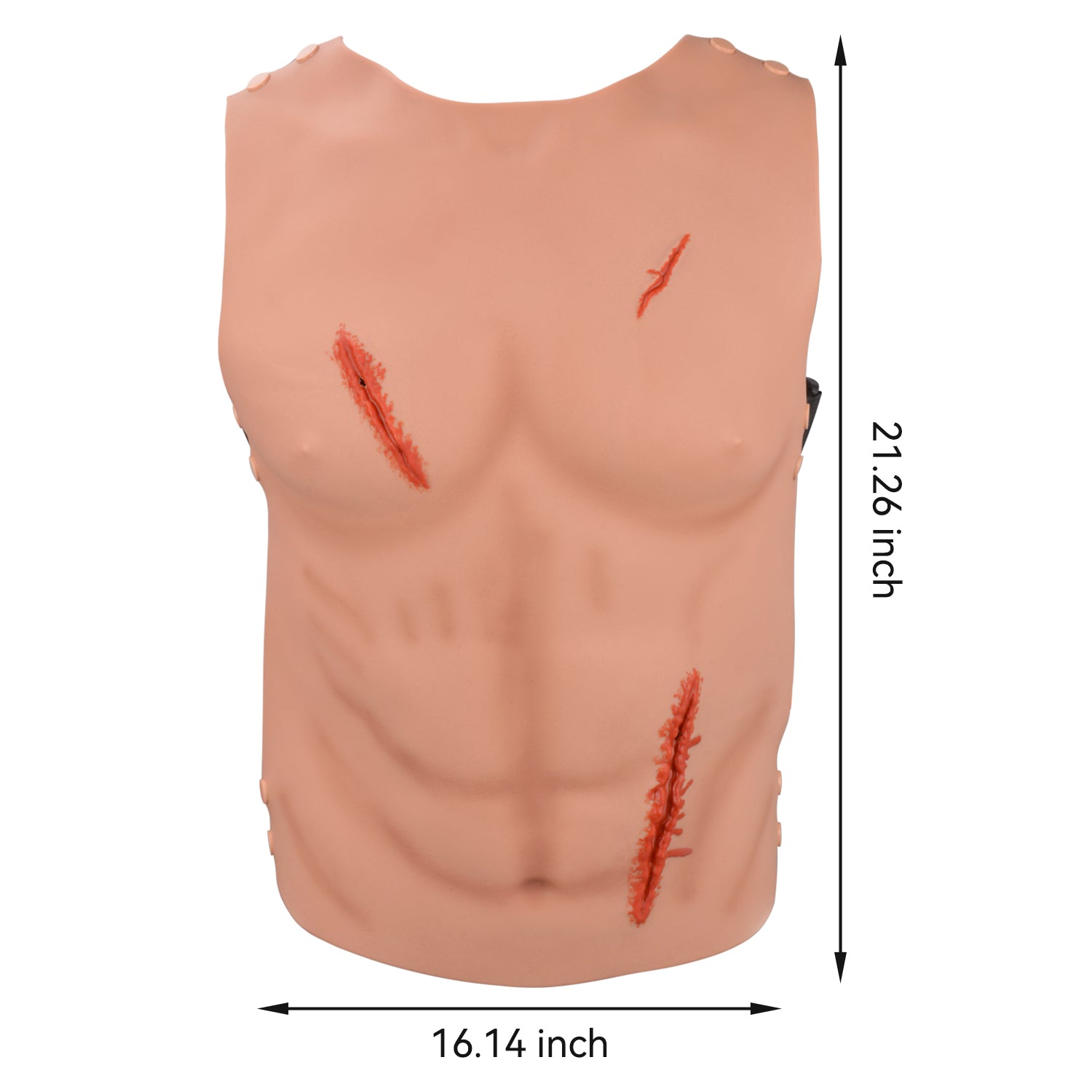 Chest & Abdominal Laceration Wound Packing Trainer Size Reference