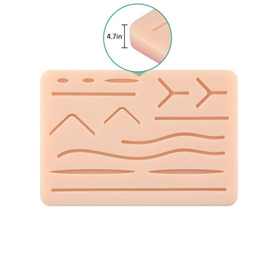 Classic 3-Layer Suture Pad with 14 Pre-Cut Wound