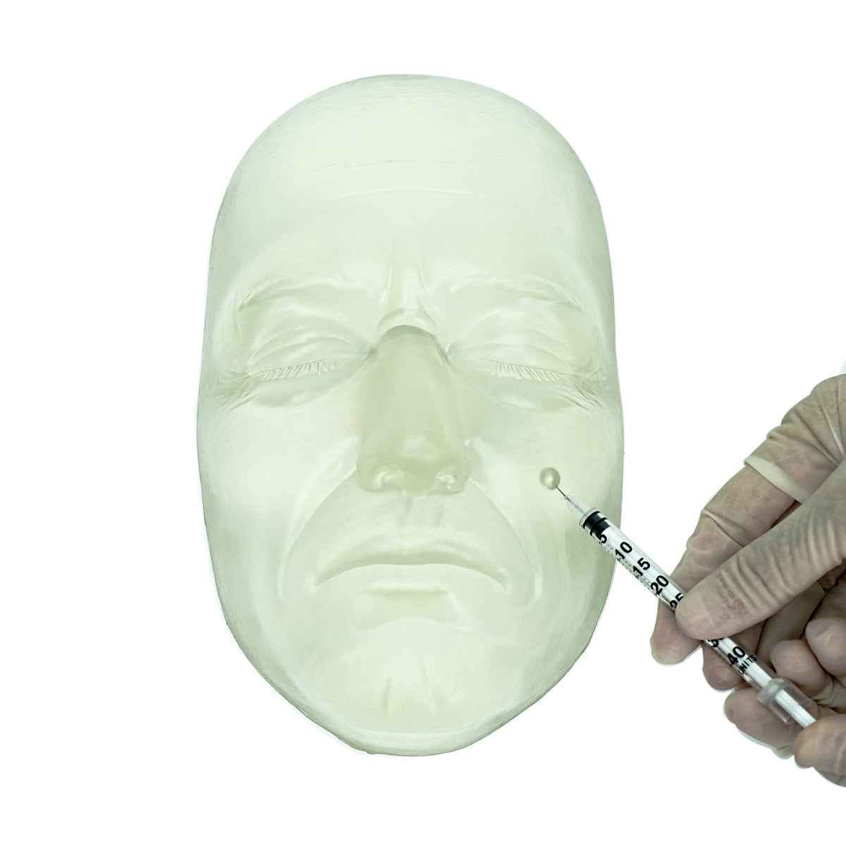 Human Figure With Injection Clear Injectable Female Facial Injection Training Model – Medarchitect