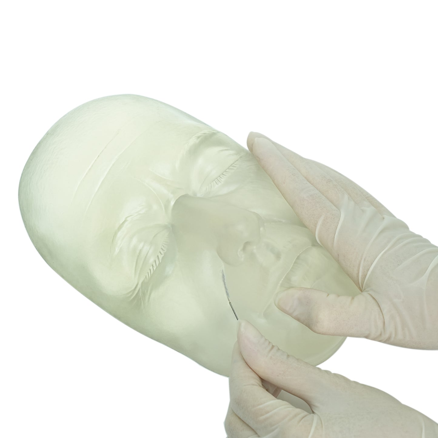 Clear Aesthetic Training Manikin For Facial Massage Practice