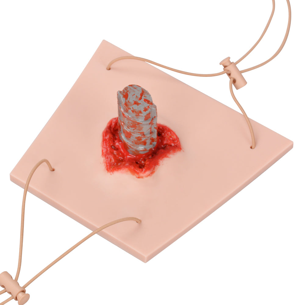 Close-Up View Of Realistic Sharp Object Puncture Wound