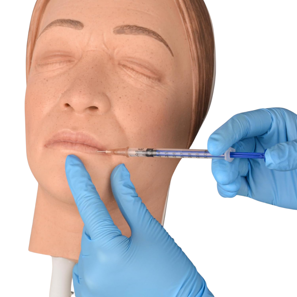 Cosmetic Face Injection Practice & Teaching Mannequin Head