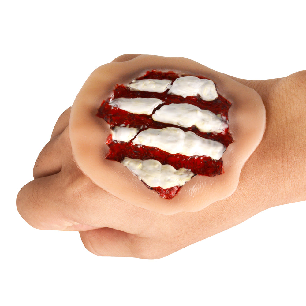 Wound Moulage - Dorsal Hand Laceration with Exposed Bone Simulation Model