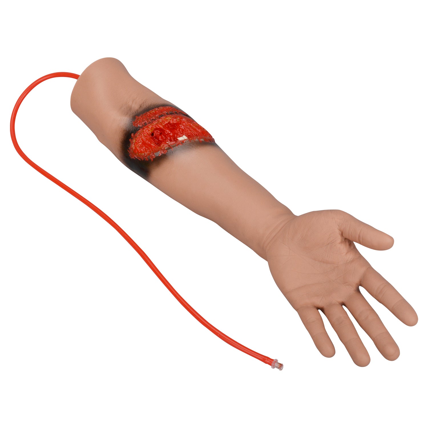 Detailed Arm Laceration And Fracture Wound Simulation Closeup