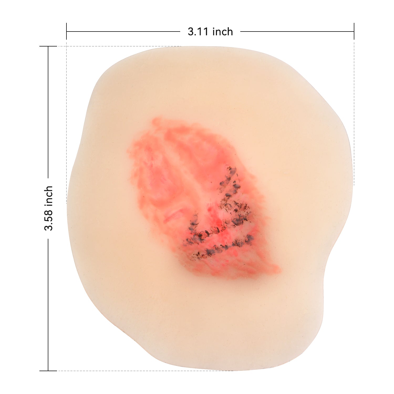 Dry Wound Healing Simulation Model Silicone Patch