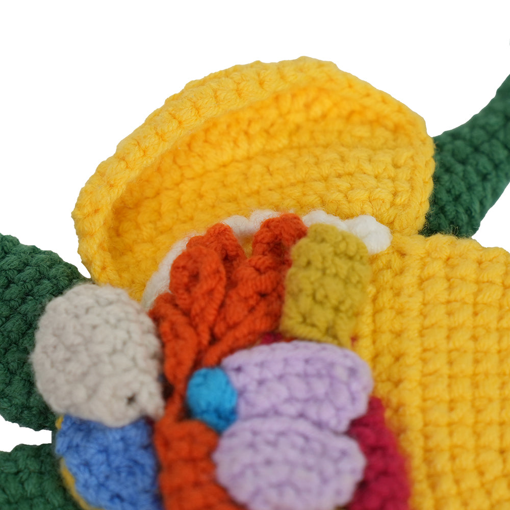 Eco-Friendly Crocheted Frog Toy