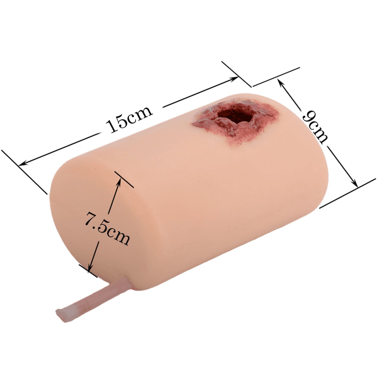 Extended Bullet Wound Simulator Size Dimensions
