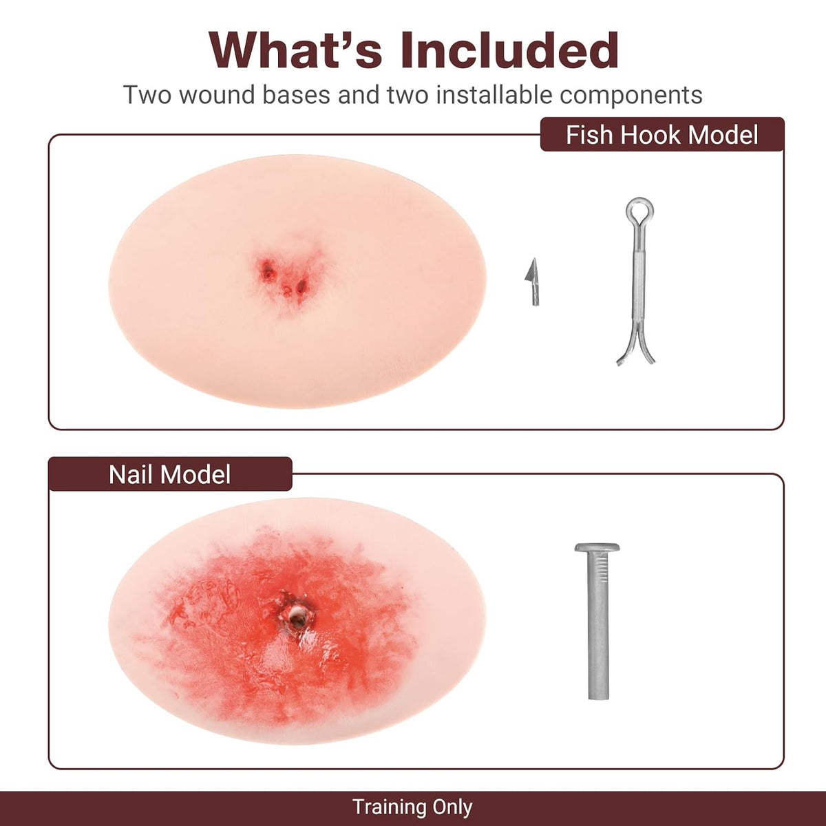 Fish Hook & Nail Foreign Body Wound Trainer