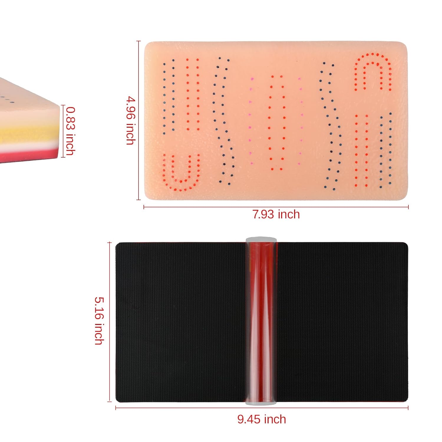 Fixed Point DIY Suture Pad Size Reference