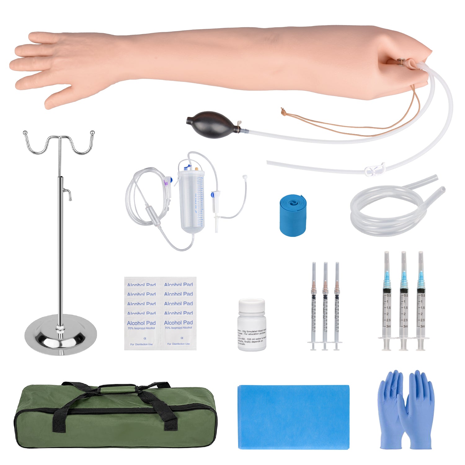 Full-Arm Arterial Puncture Simulator with Accessories