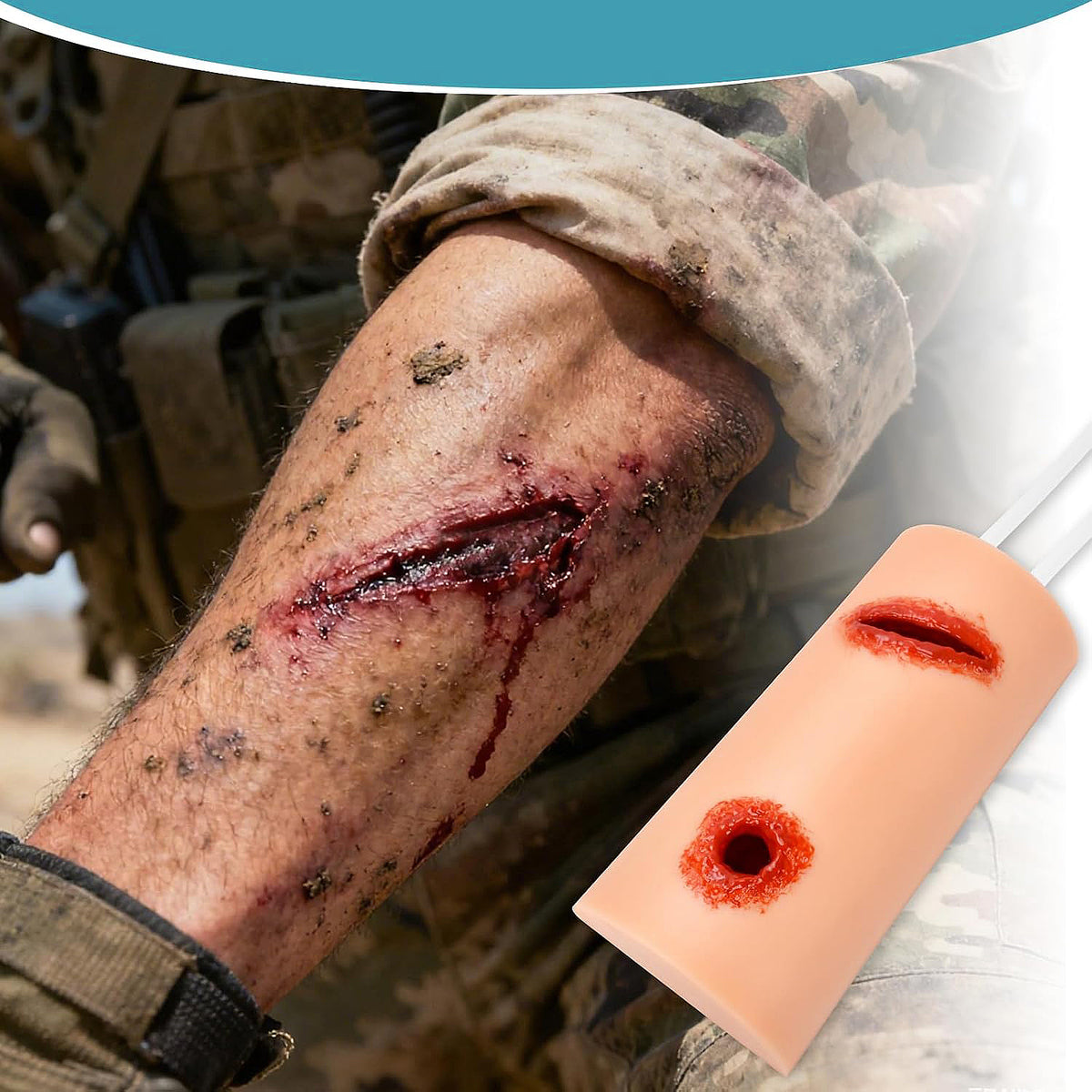 Gunshot & Laceration Wound Packing Training Simulator