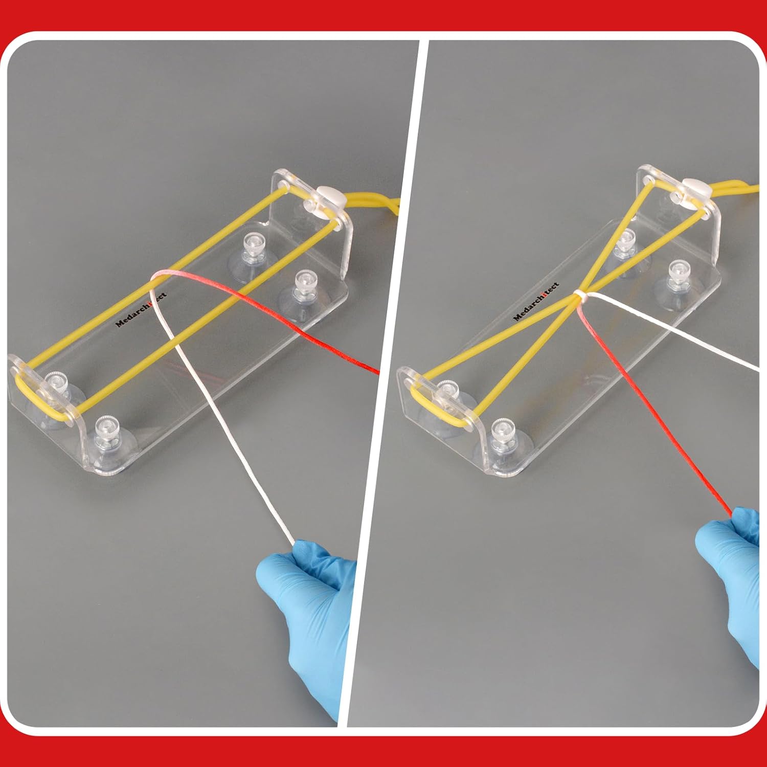Hands-On Knot Tying Practice Using Double-Tube Suture Board