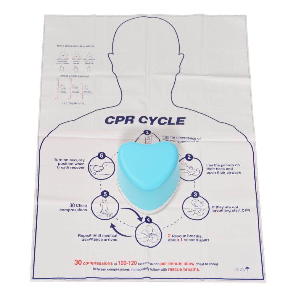 Hands-Only CPR Training Device Heart Shape with Sound Feedback