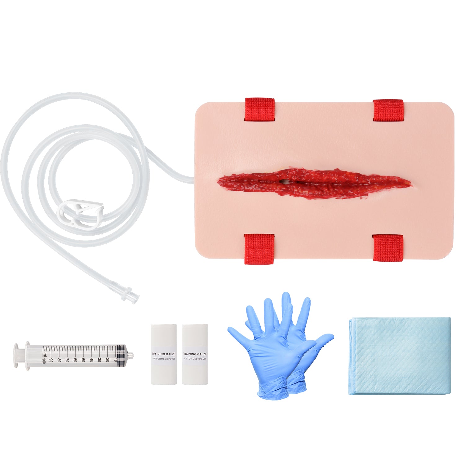 Laceration Wound First Aid Training Model Package Contents