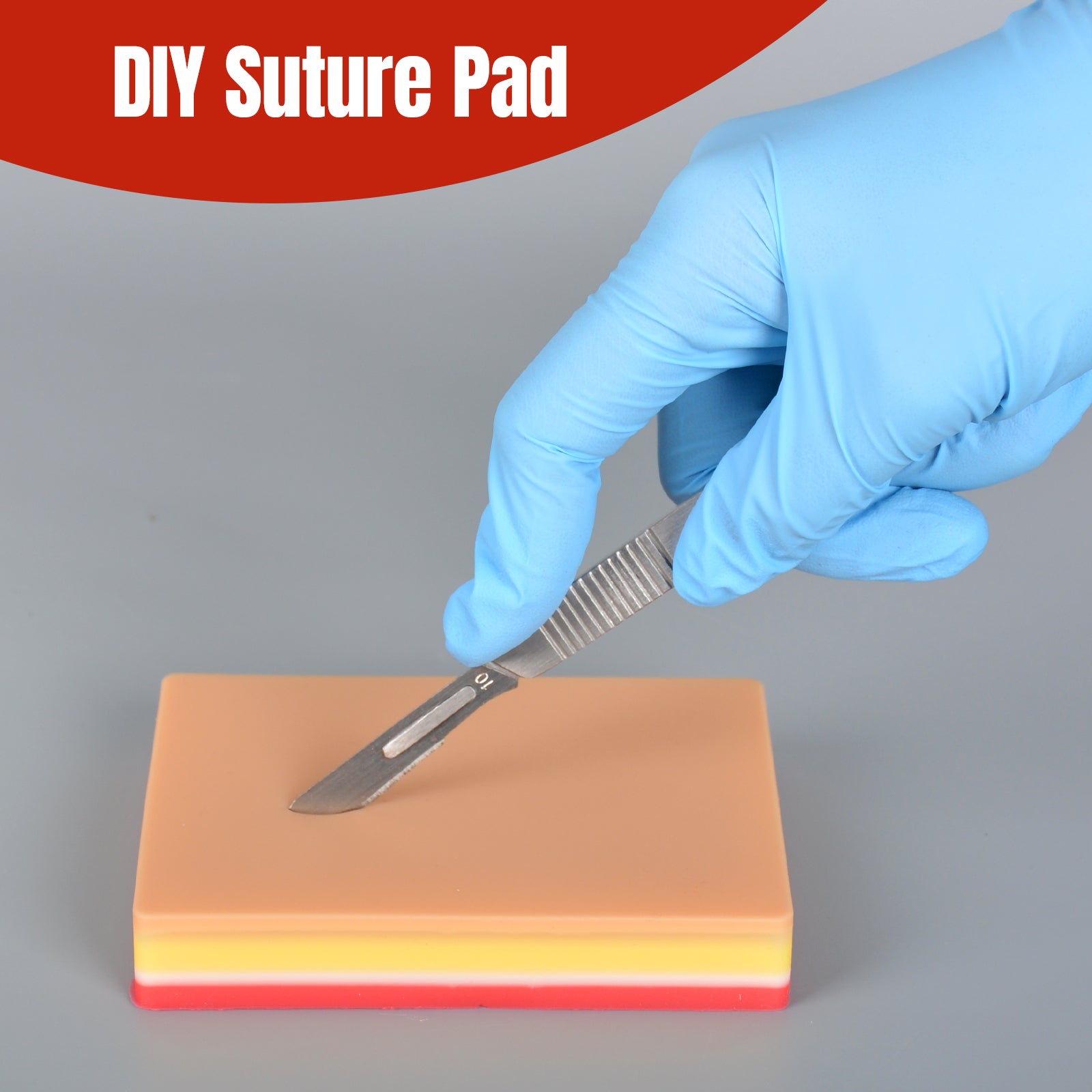 Medarchitect Suture Kit Upgraded with 21-Wounds and DIY Suture Pad
