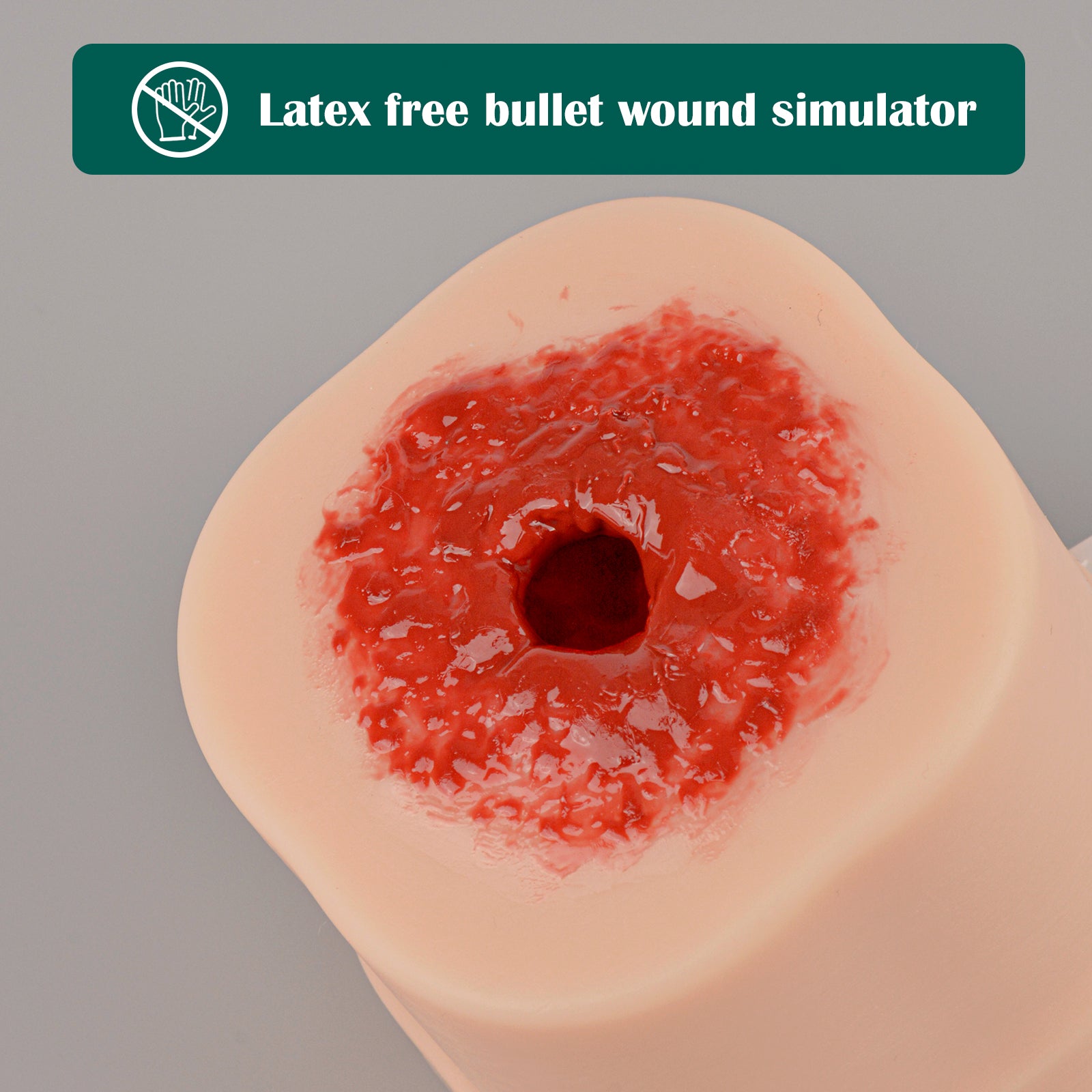 Medical Grade Silicone Bullet Wound Simulation Model