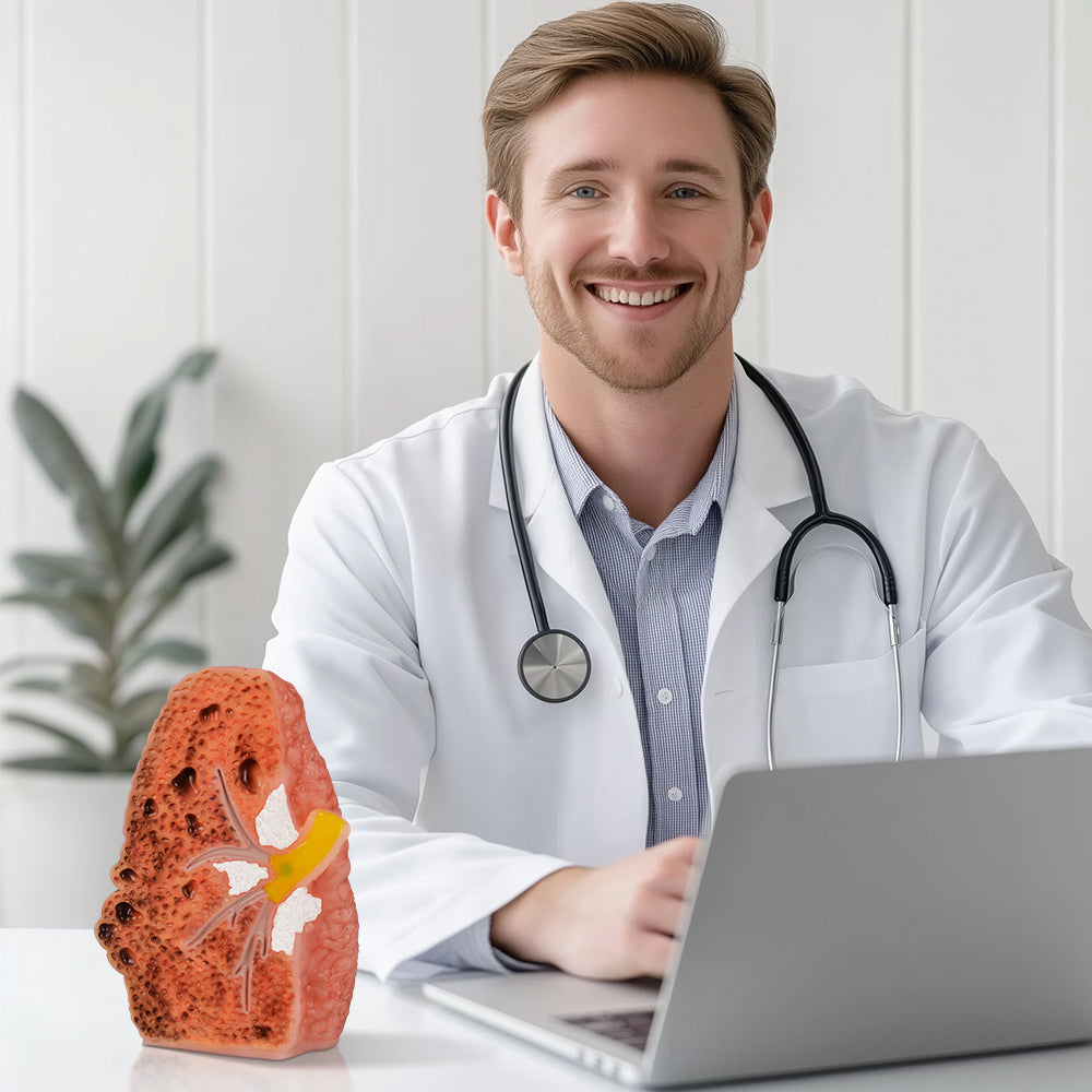 Medical Training Smoking Lung Model