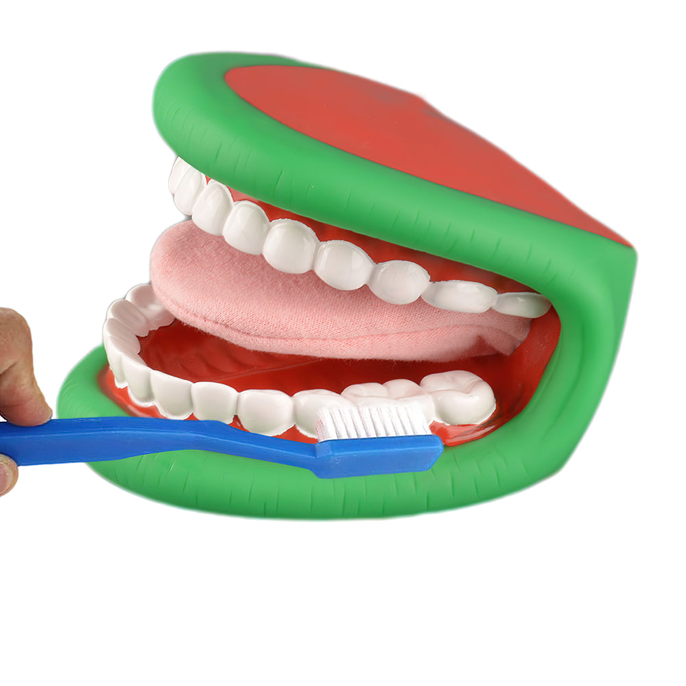 Mouth Hand Puppet With Toothbrush For Brushing Demonstration