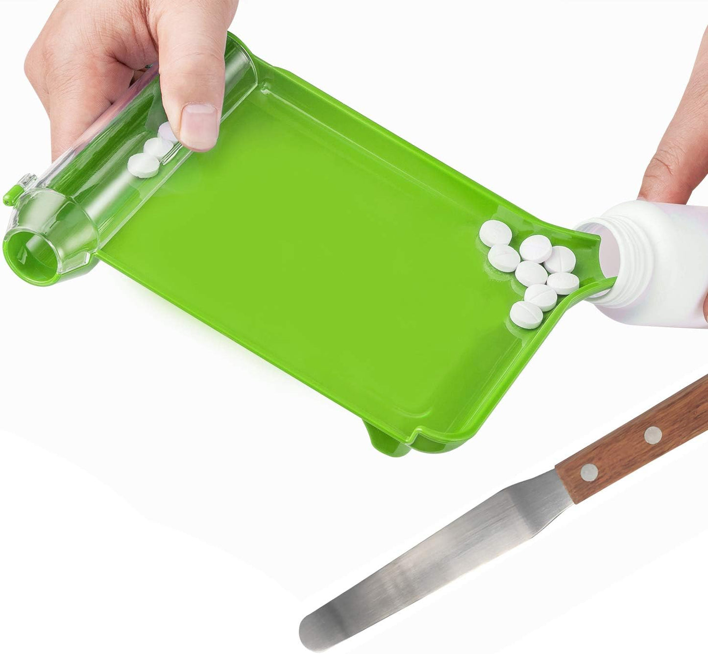 Pill Tray Returning Pills to Original Vial