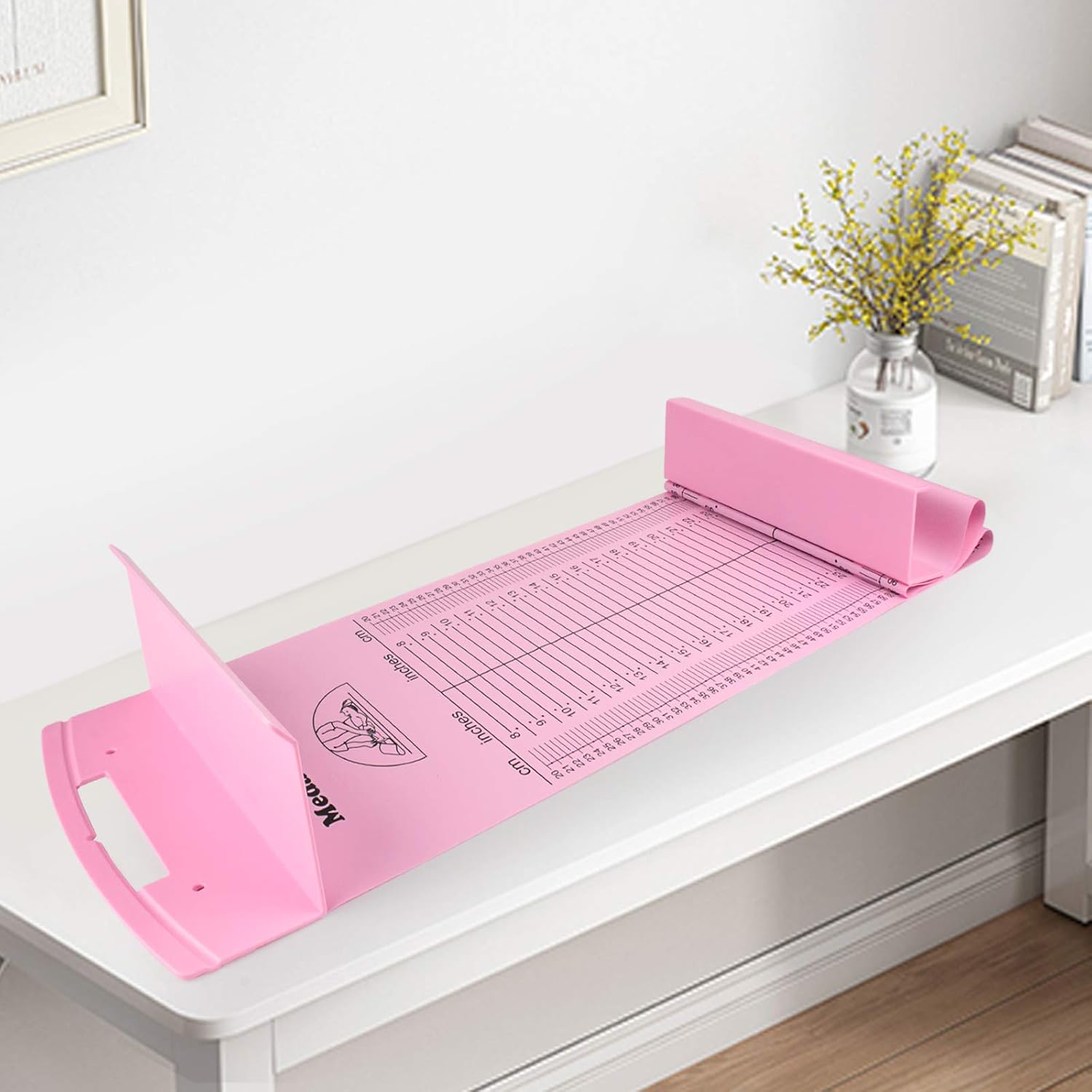 Pink Baby Growth Chart With Clear Measurement Marks