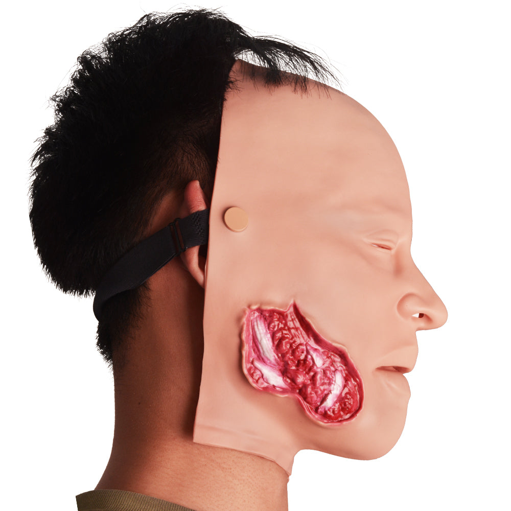Realistic Jaw Trauma Moulage Face