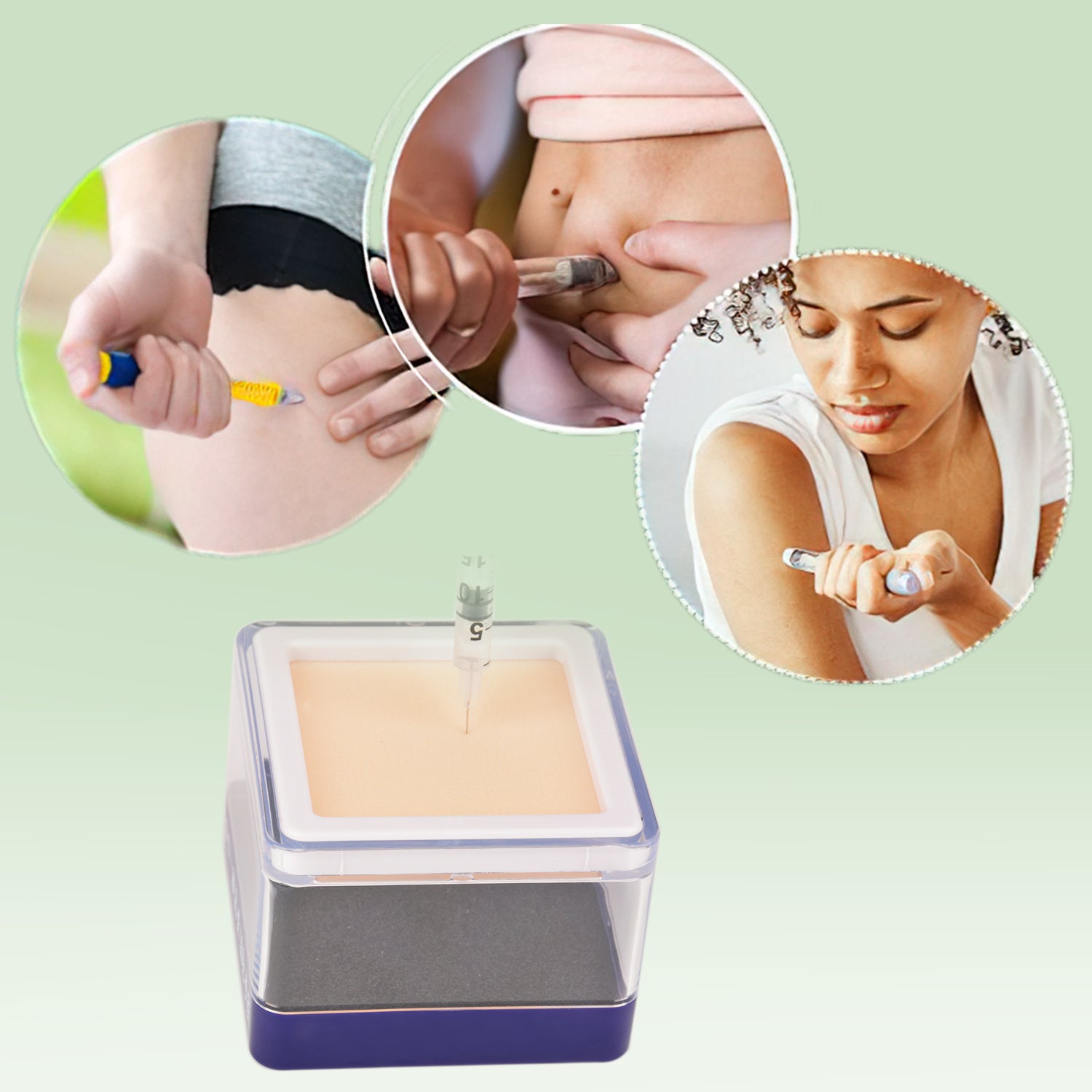 Realistic Skin Subcutaneous Injection Model