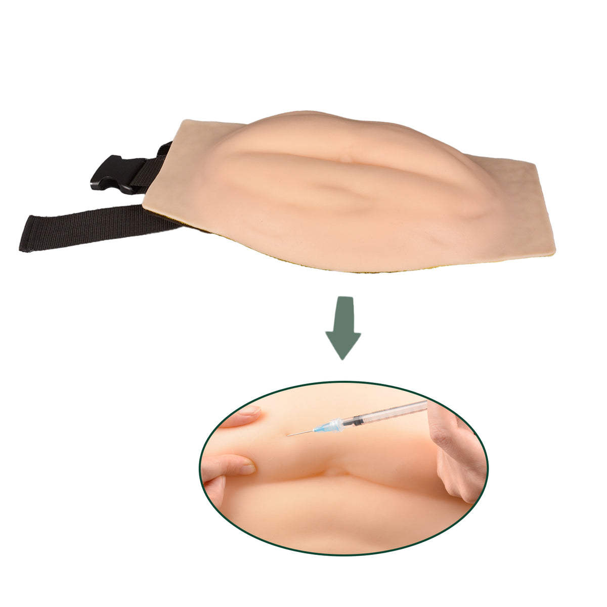 Folded Skin SubQ Injection Abdomen Model for Nursing Students ...