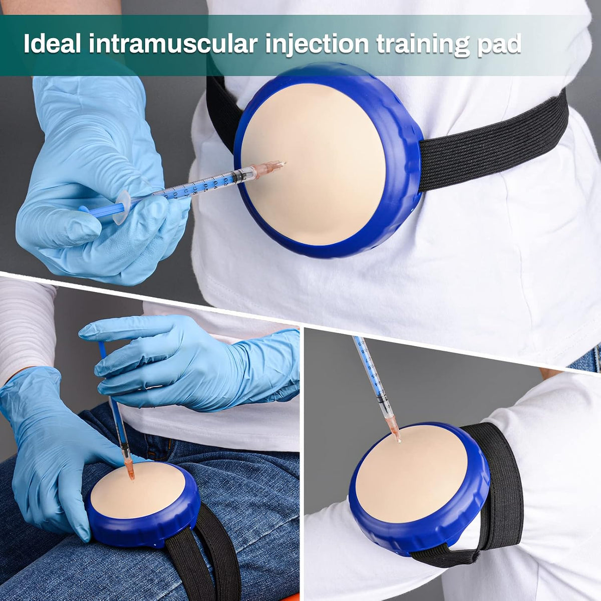 Round Intramuscular Injection Practice Pad Wearable