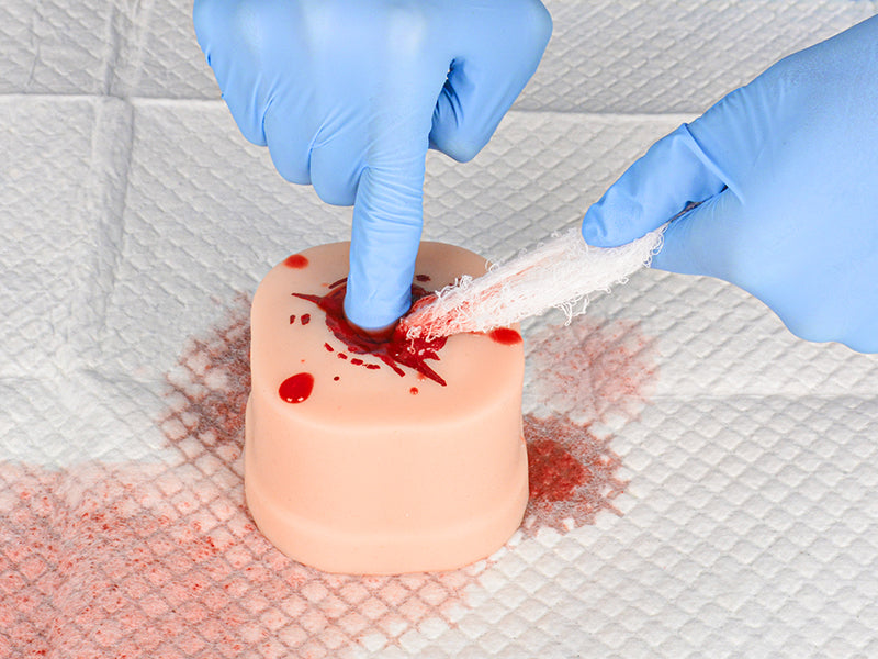 Show How to Stop the Bleed in Wound Packing Method