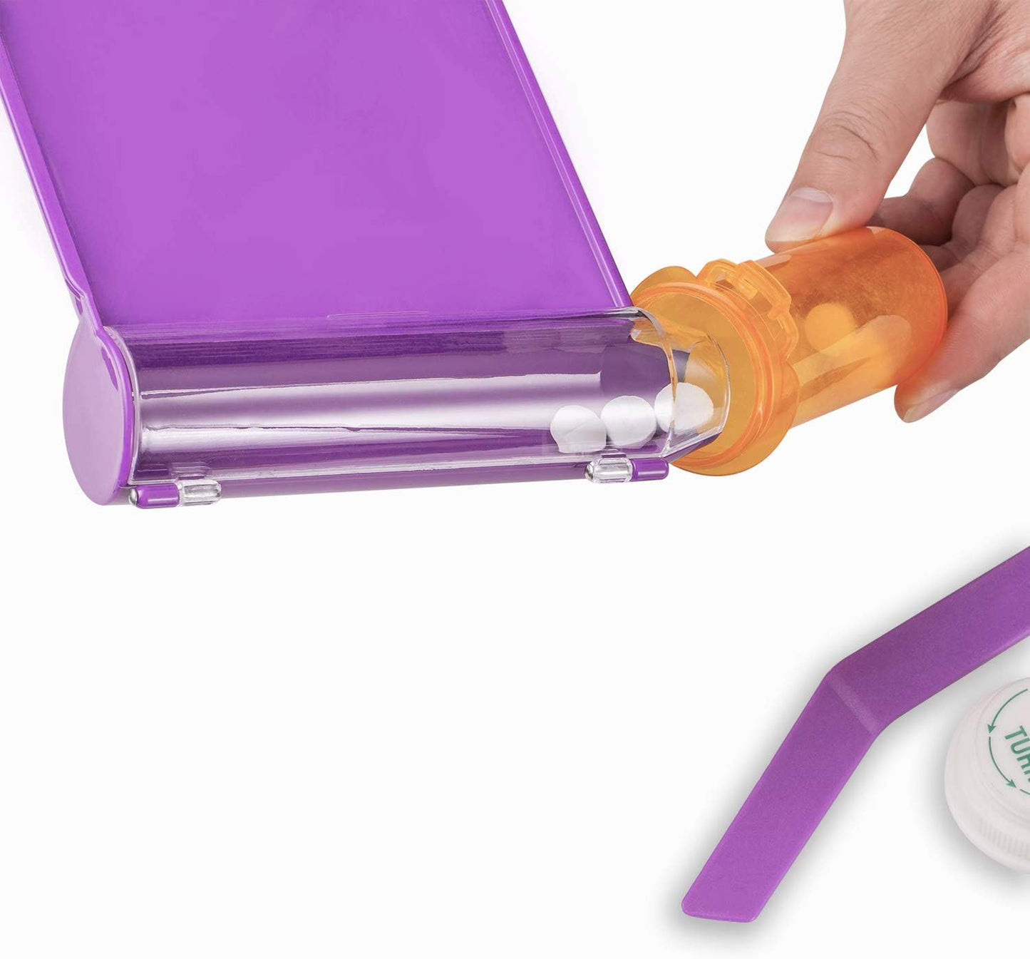 Showing How to Count Pills on Tray