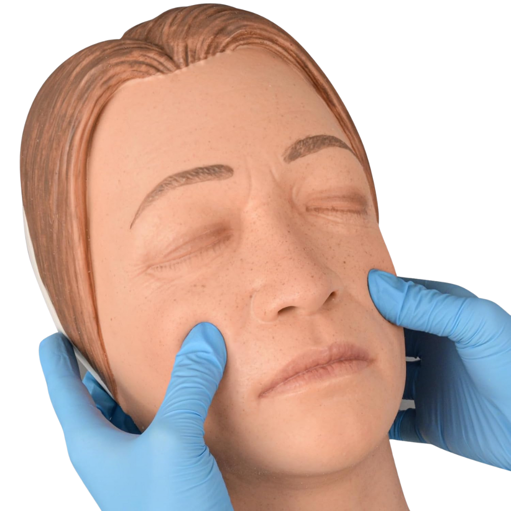 Silicon Female Face Model for Injection Practice