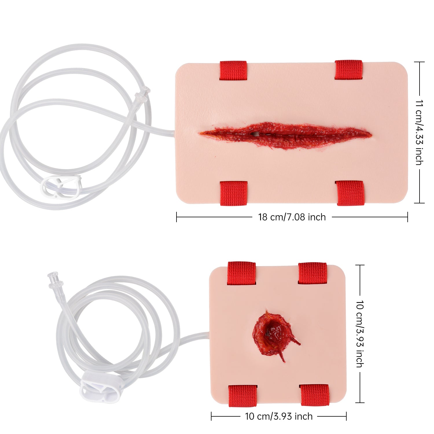 Size and Dimension Details of Laceration & Gunshot Wound Models